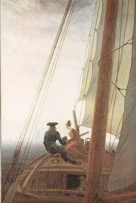 Caspar David Friedrich On the Sail-boat (mk10) Spain oil painting art